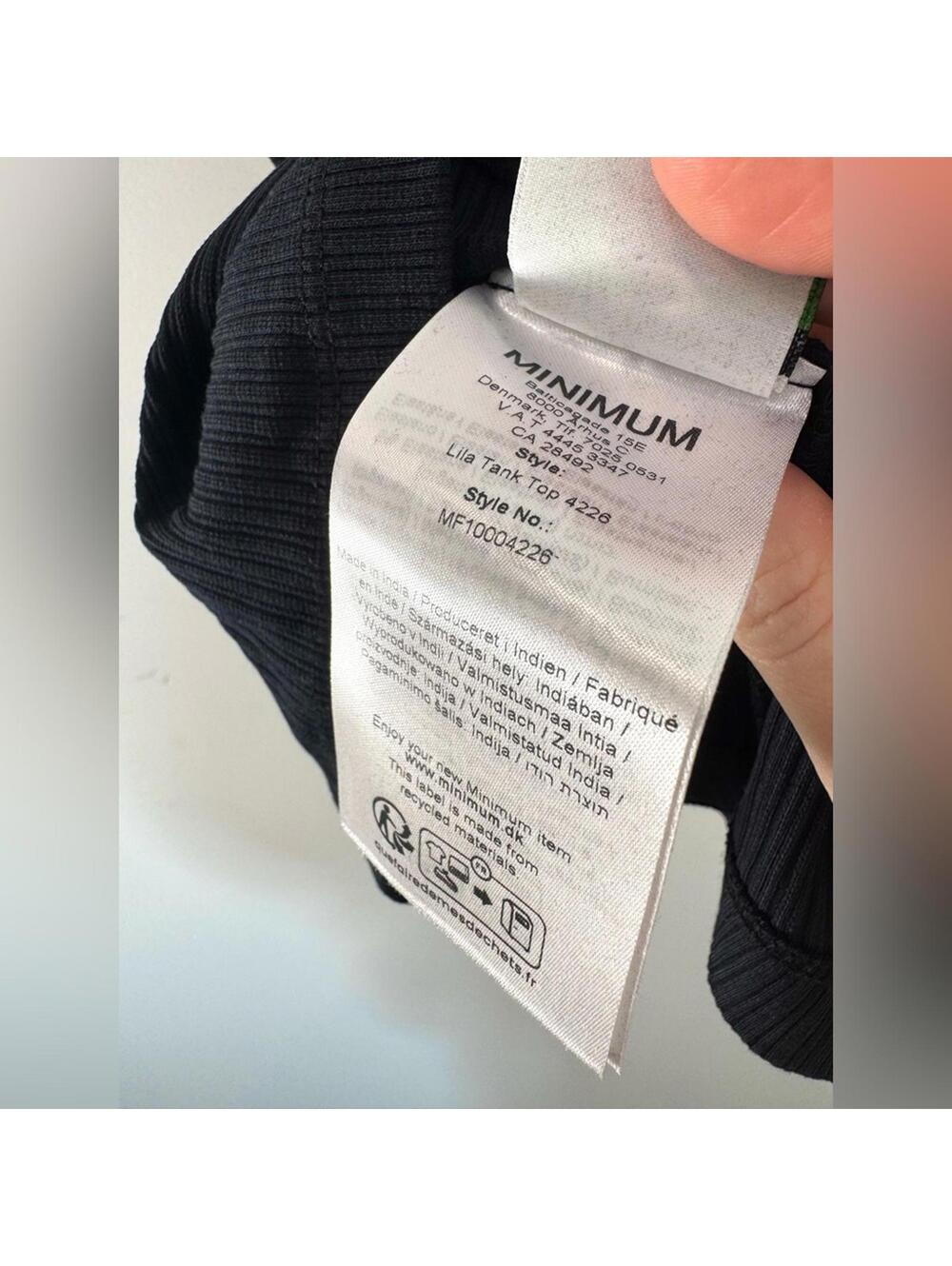 Minumum Lila Tank Top - Black - XS - Picture 5 of 5
